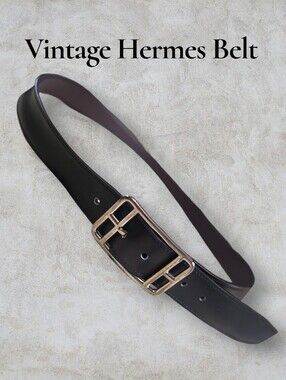 ✨ Authentic Vintage Hermès Cape Cod 32 Reversible Belt Size 110 (Fits 40-42)